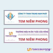 In Nhanh Tem Niêm Phong Mọi Số lượng